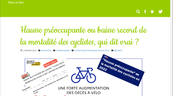 accidents à Vélo